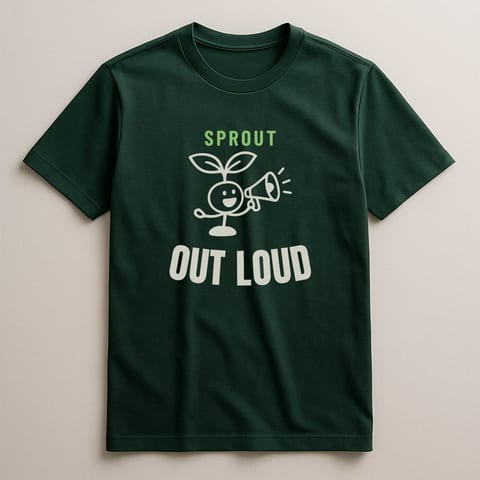 Sprout Out Loud tee, Forest