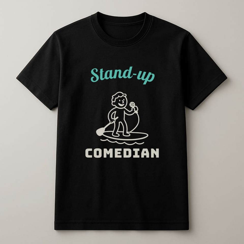 Stand-Up Comedian tee, Black