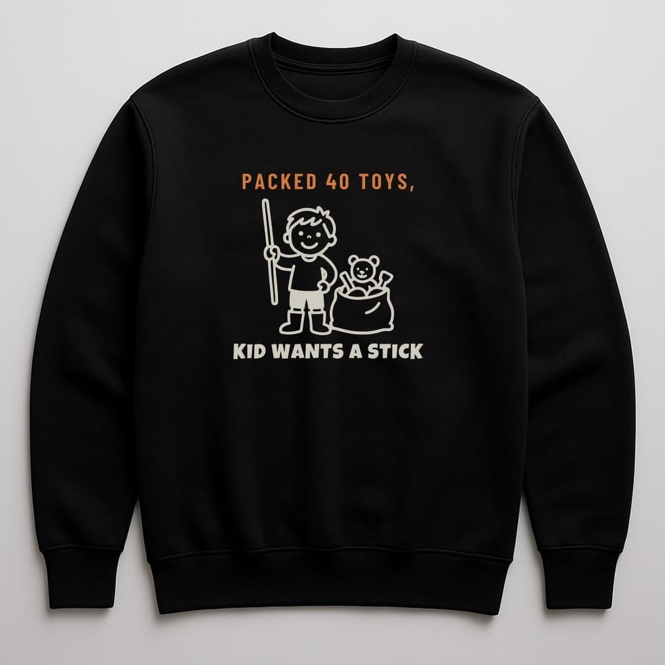 Stick Beats Every Toy sweatshirt, Black