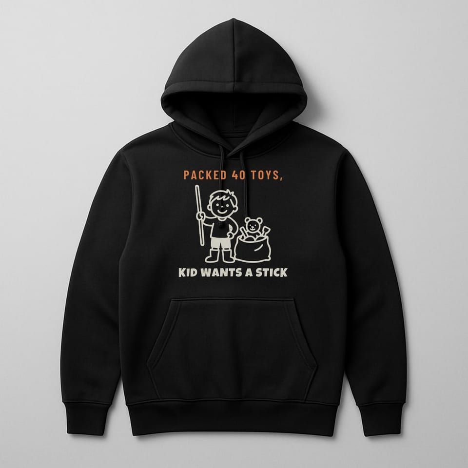 Stick Beats Every Toy hoodie, Black
