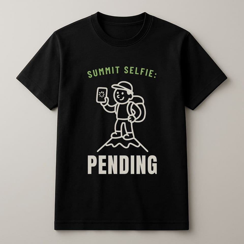 Summit Selfie: Pending tee, Black