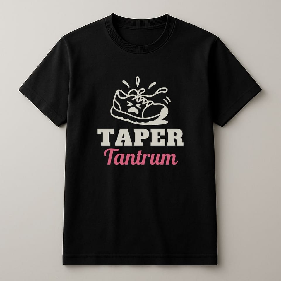 Taper Tantrum tee, Black