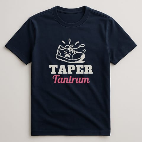 Taper Tantrum tee, Navy