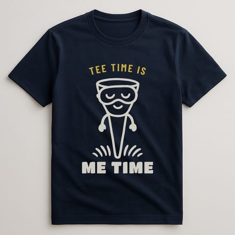 Tee Time Is Me Time tee, Navy