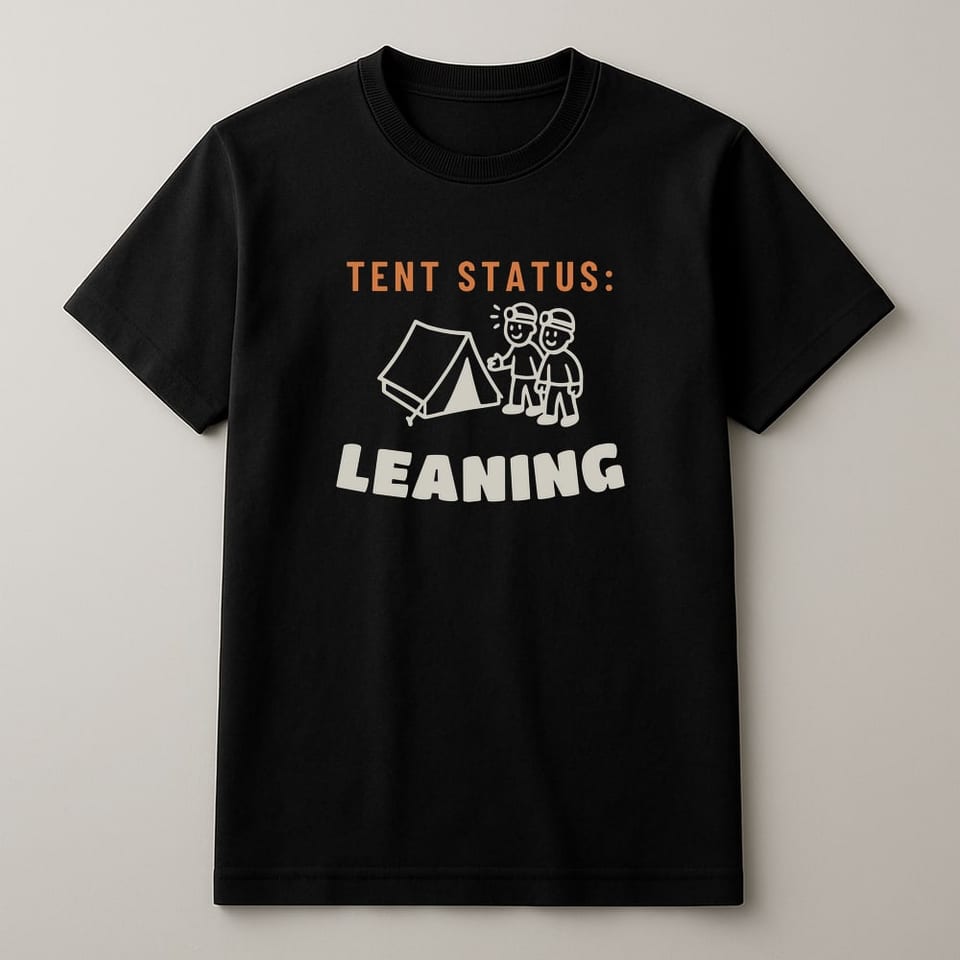 Tent Status: Leaning tee, Black