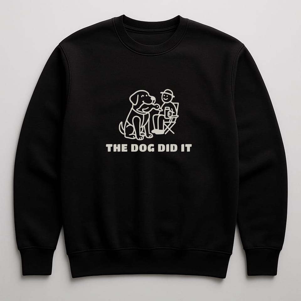 The Dog Did It sweatshirt, Black