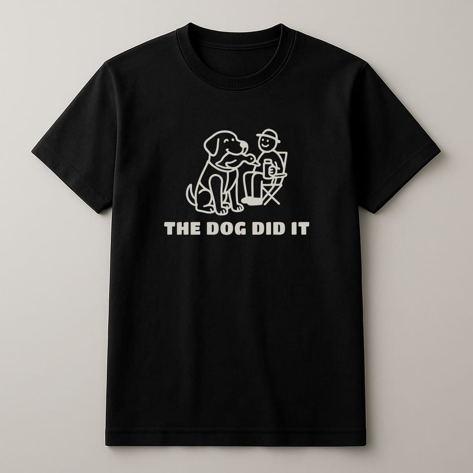 The Dog Did It tee, Black
