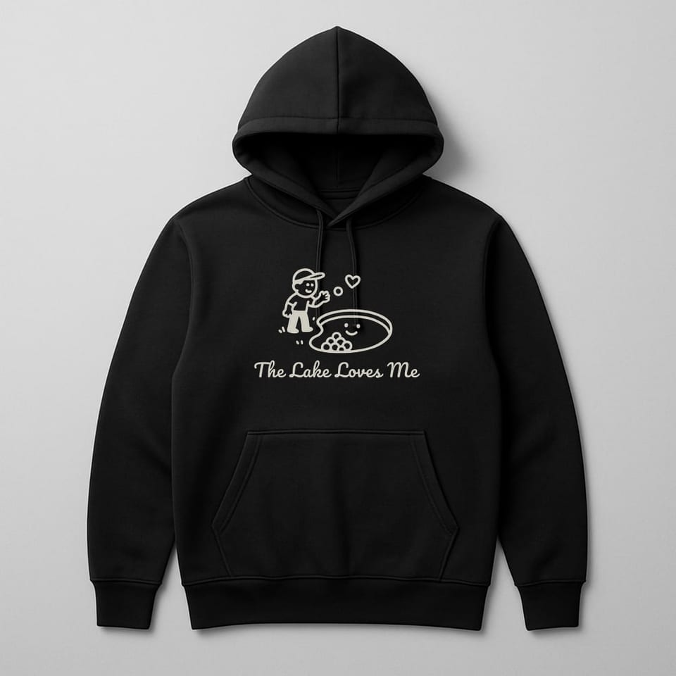 The Lake Loves Me hoodie, Black
