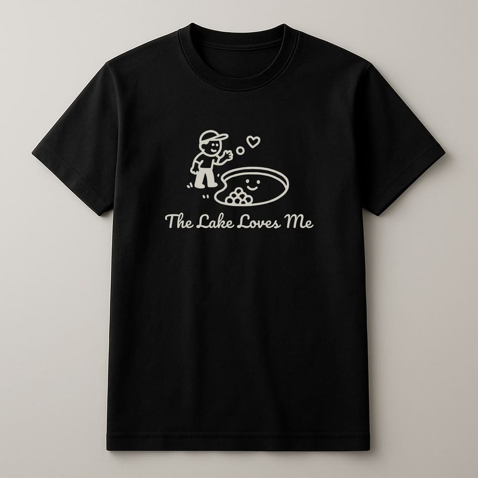 The Lake Loves Me tee, Black