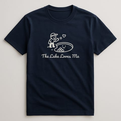 The Lake Loves Me tee, Navy