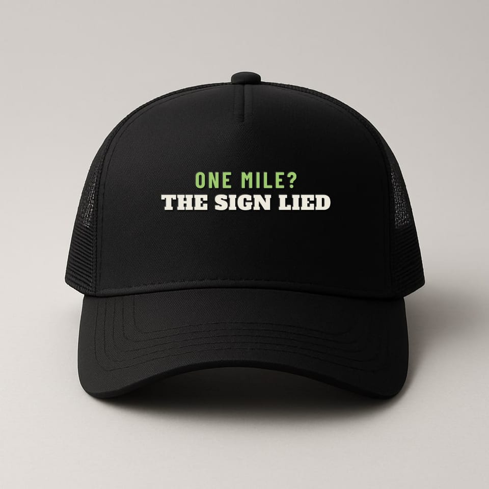 The Sign Lied trucker hat, Black