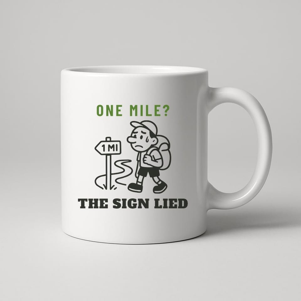 The Sign Lied mug, White