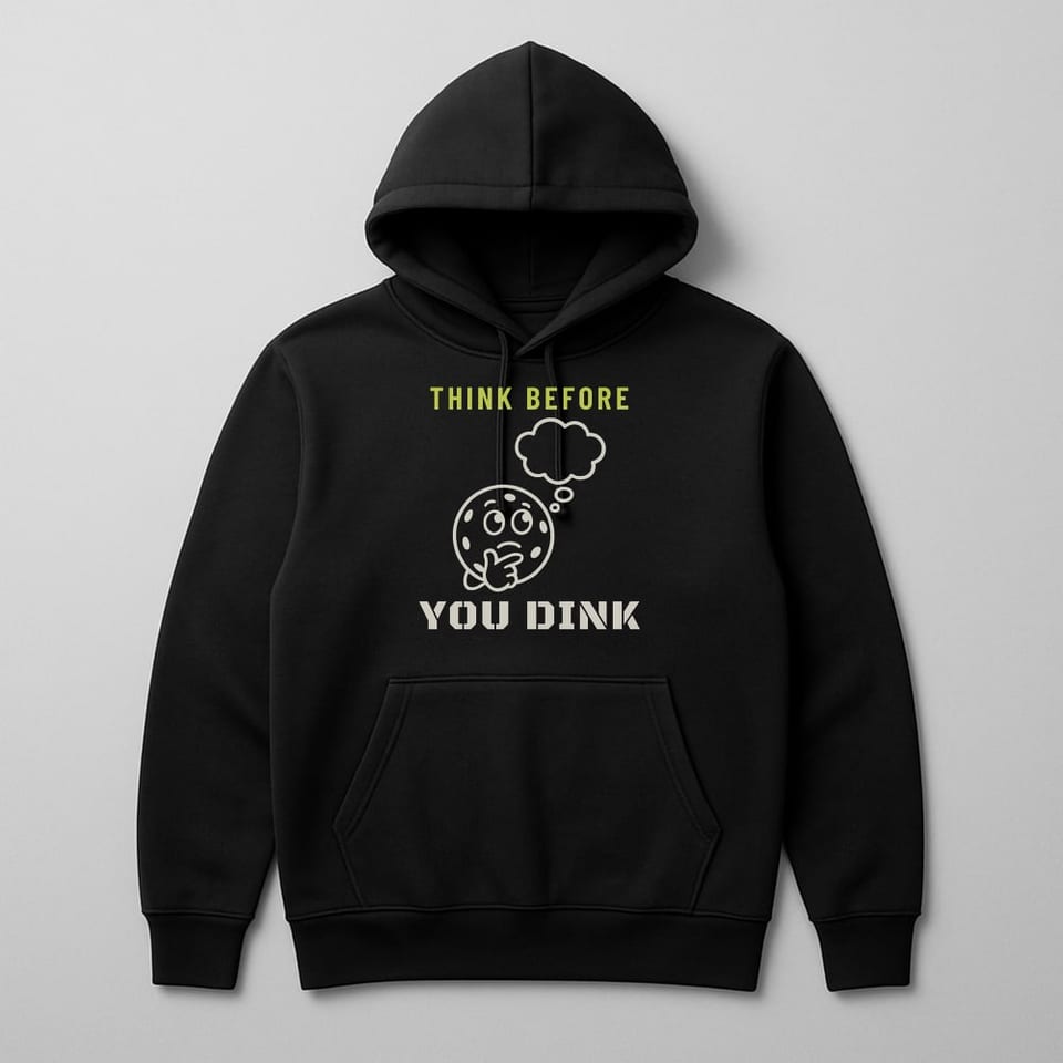 Think Before You Dink hoodie, Black