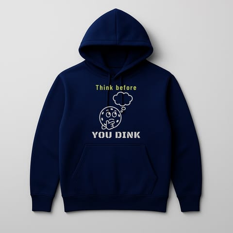 Think Before You Dink hoodie, Navy