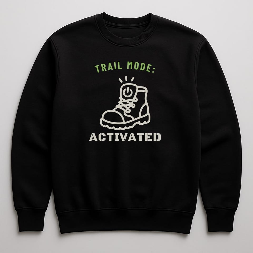 Trail Mode: Activated sweatshirt, Black