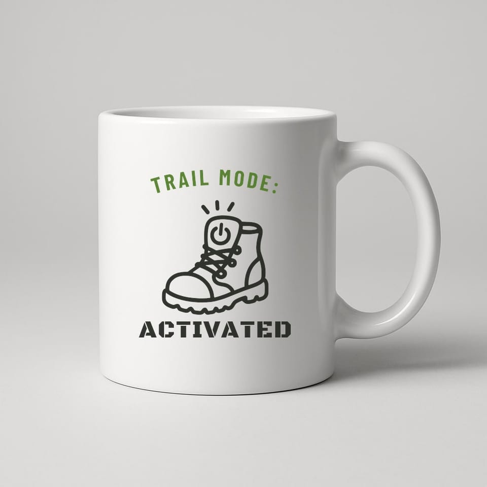 Trail Mode: Activated mug, White