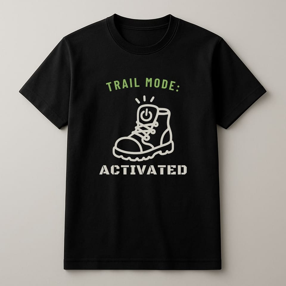 Trail Mode: Activated tee, Black