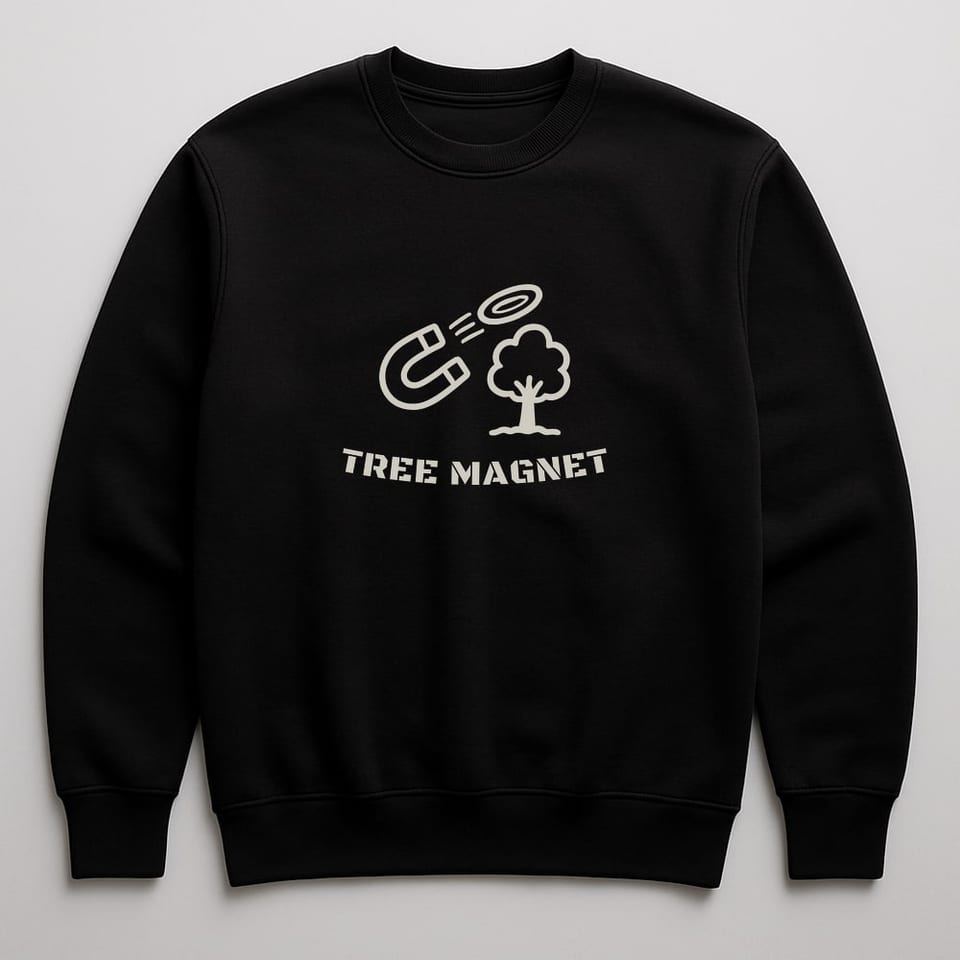 Tree Magnet sweatshirt, Black