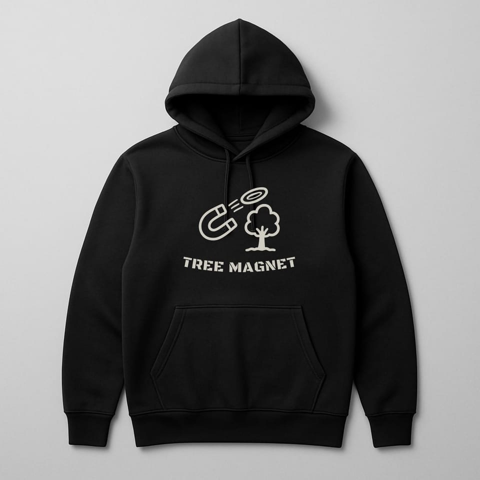 Tree Magnet hoodie, Black