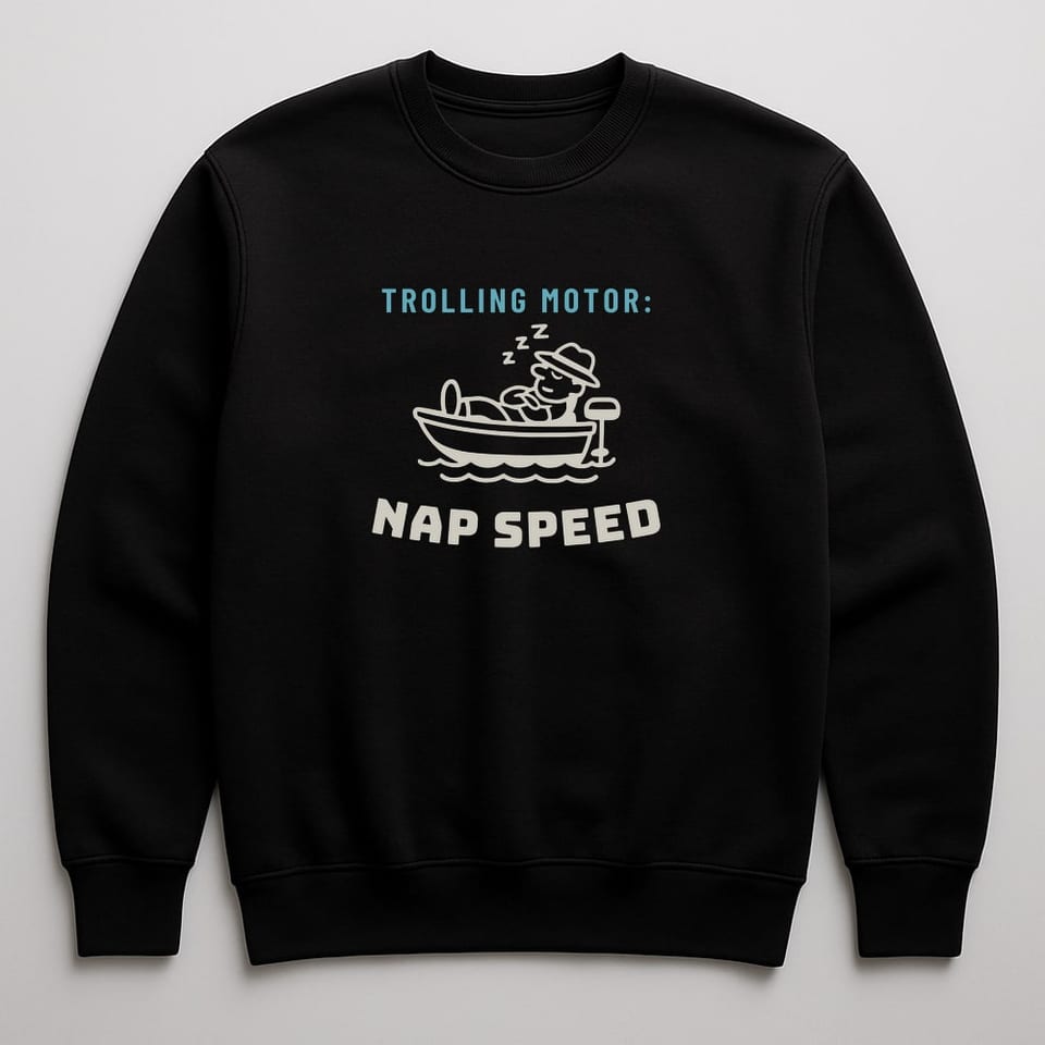 Trolling Motor: Nap Speed sweatshirt, Black