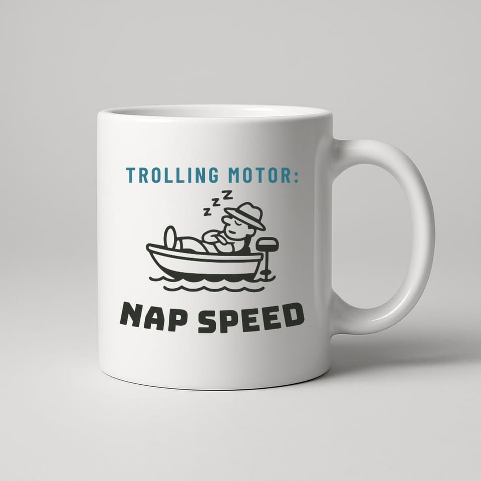 Trolling Motor: Nap Speed mug, White
