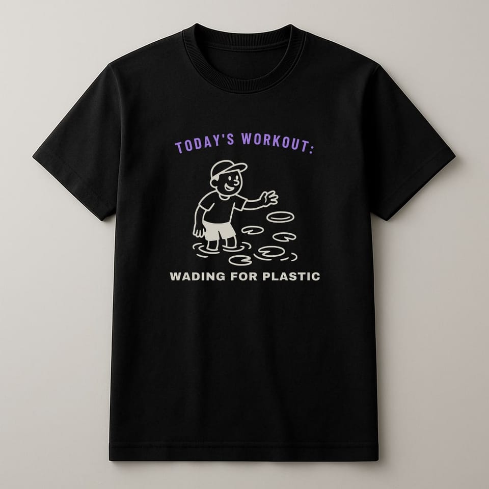 Wading for Plastic tee, Black