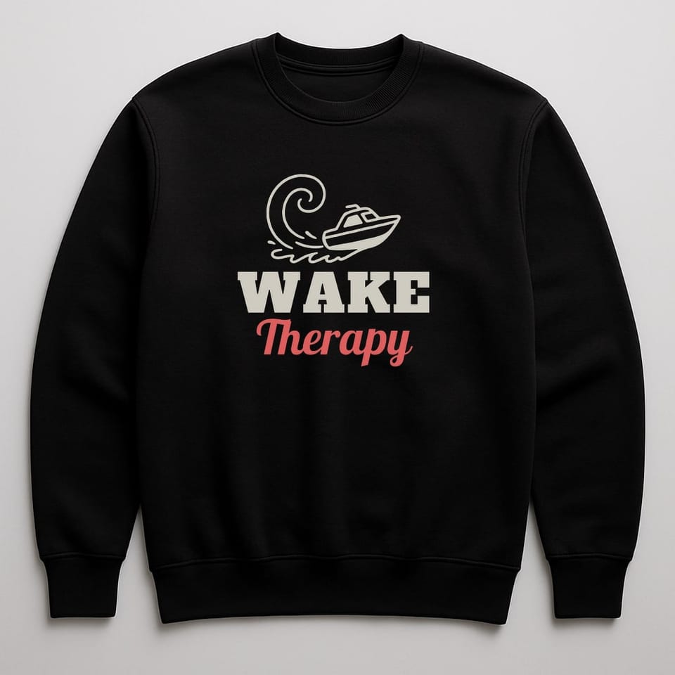 Wake Therapy sweatshirt, Black