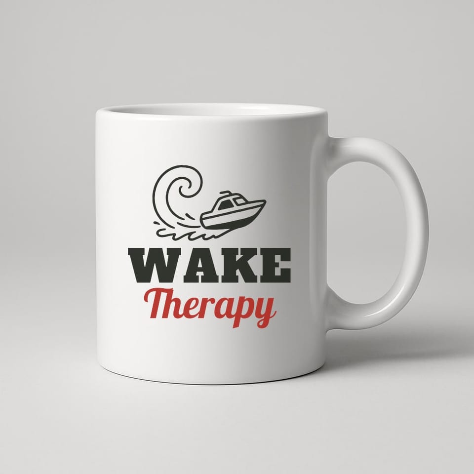 Wake Therapy mug, White