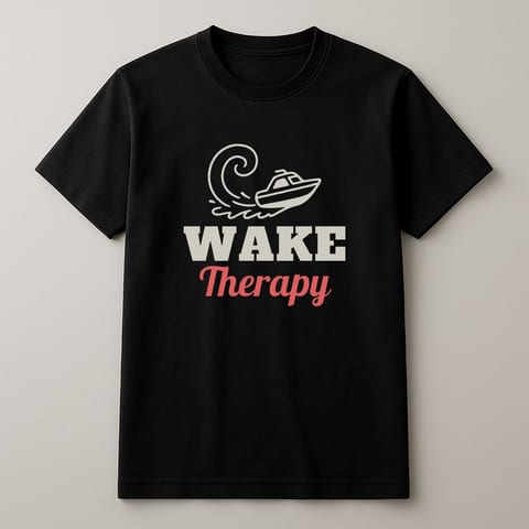 Wake Therapy tee, Black