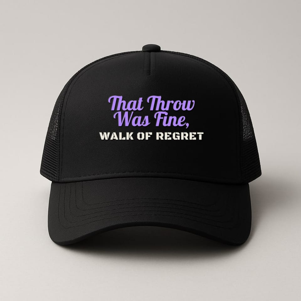Walk of Regret trucker hat, Black