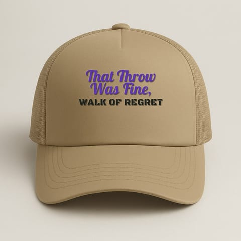 Walk of Regret trucker hat, Khaki