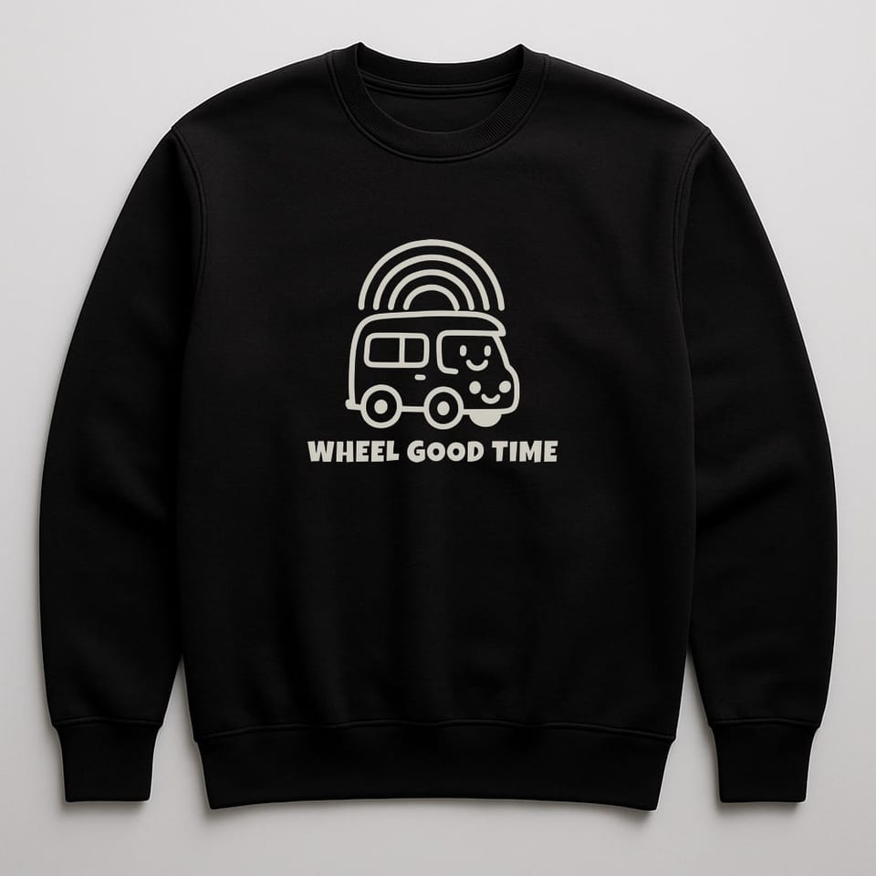 Wheel Good Time sweatshirt, Black