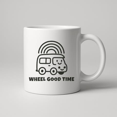 Wheel Good Time mug, White