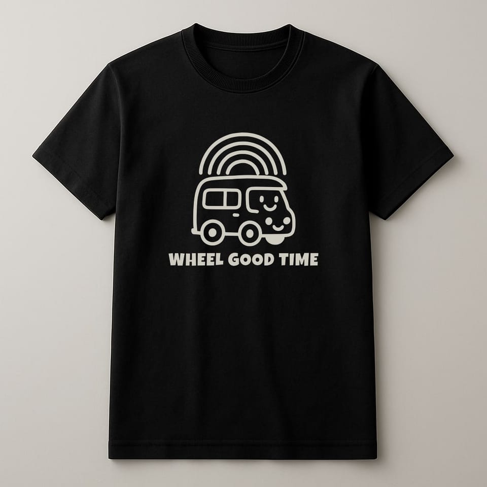 Wheel Good Time tee, Black