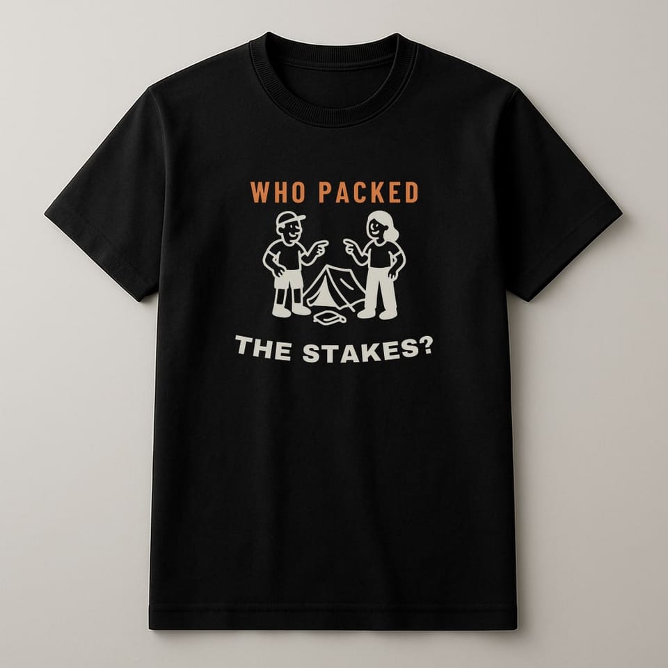 Who Packed the Stakes? tee, Black