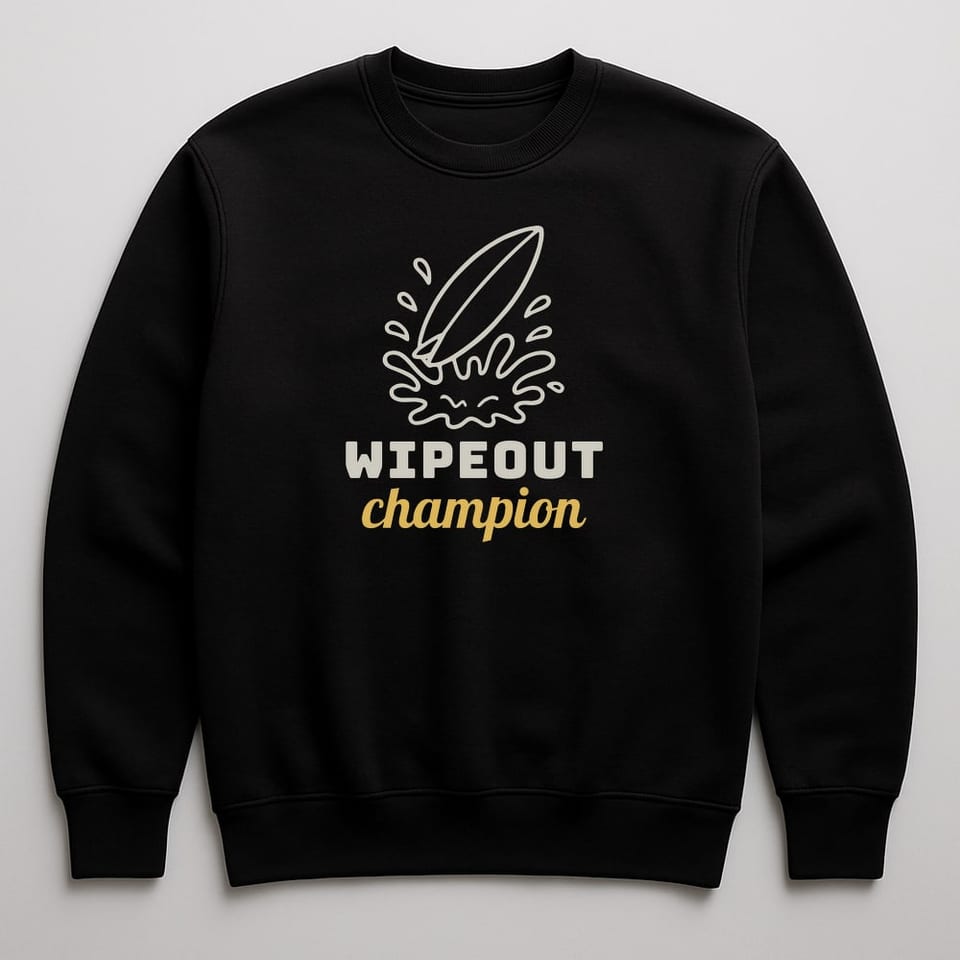 Wipeout Champion sweatshirt, Black