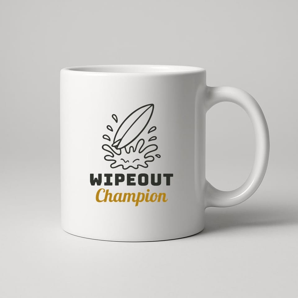 Wipeout Champion mug, White