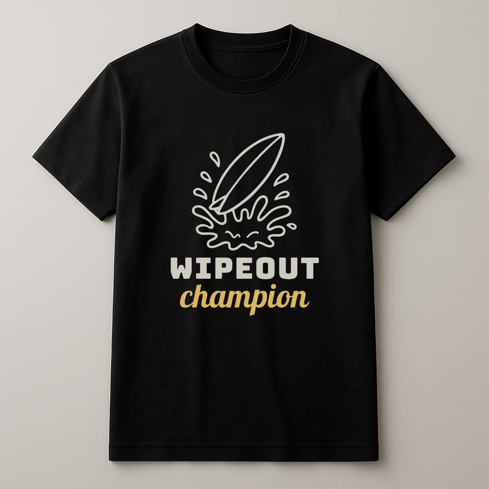 Wipeout Champion tee, Black