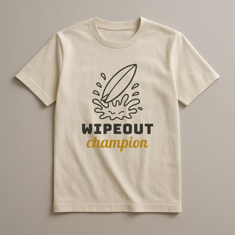 Wipeout Champion tee, Natural